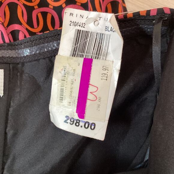 TRINA TURK Silk Dress the Campania Loop Halter Cocktail Dress Women's Size 10 - Picture 16 of 16